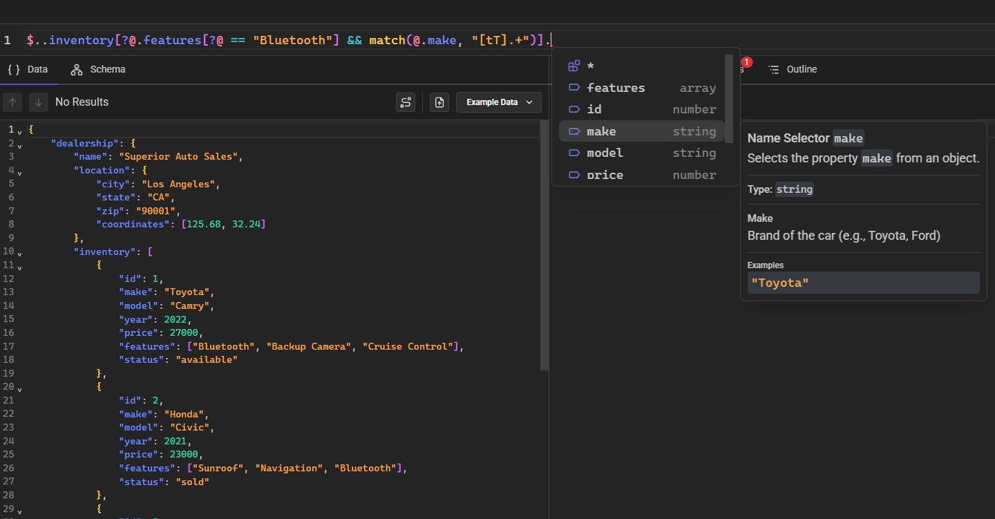 Image from the JSONPath Playground